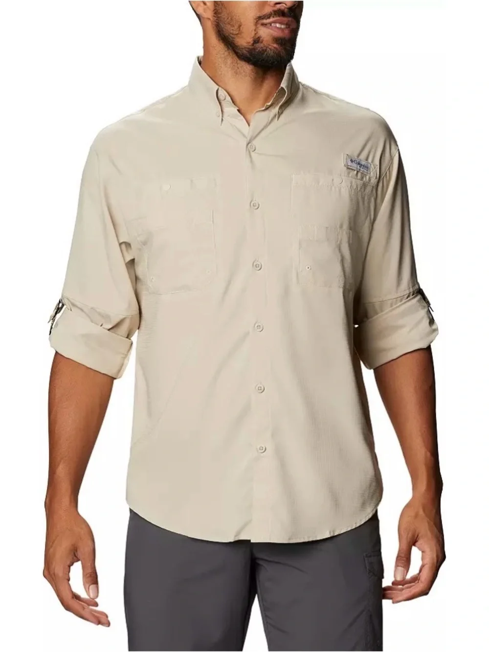 Columbia Men's PFG Long Sleeve Shirt, XL